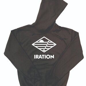Iration Hoodie Black (White Design)